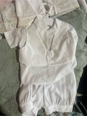 Classic White Infant Outfit - Brand Unknown